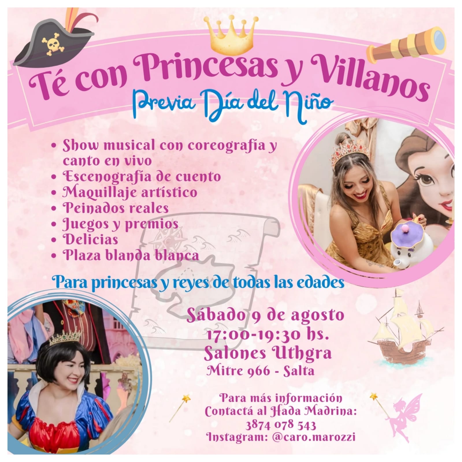 TE CON PRINCESAS Y VILLANOS EN SALTA