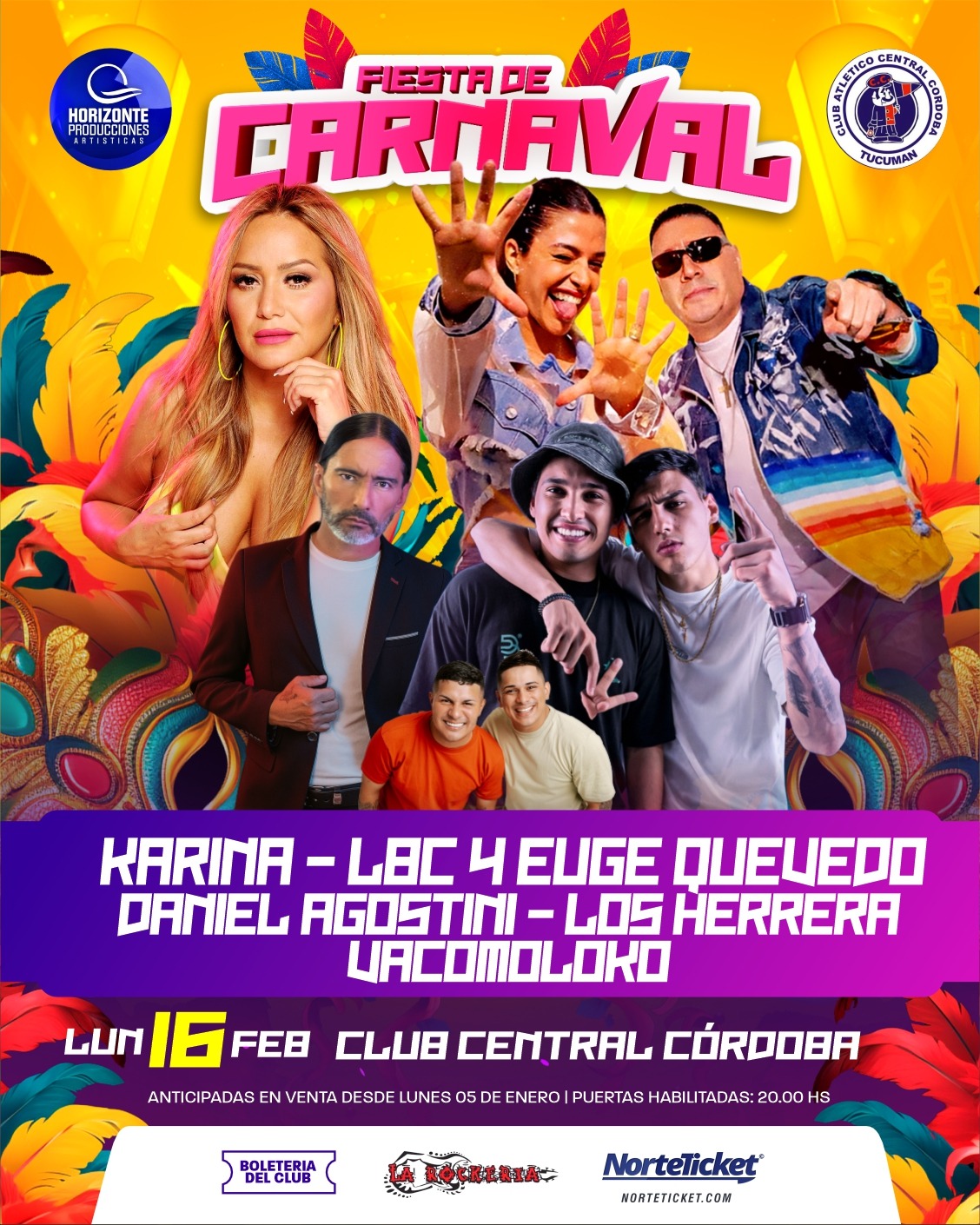 FIESTA DE CARNAVAL EN TUCUMAN 2026
