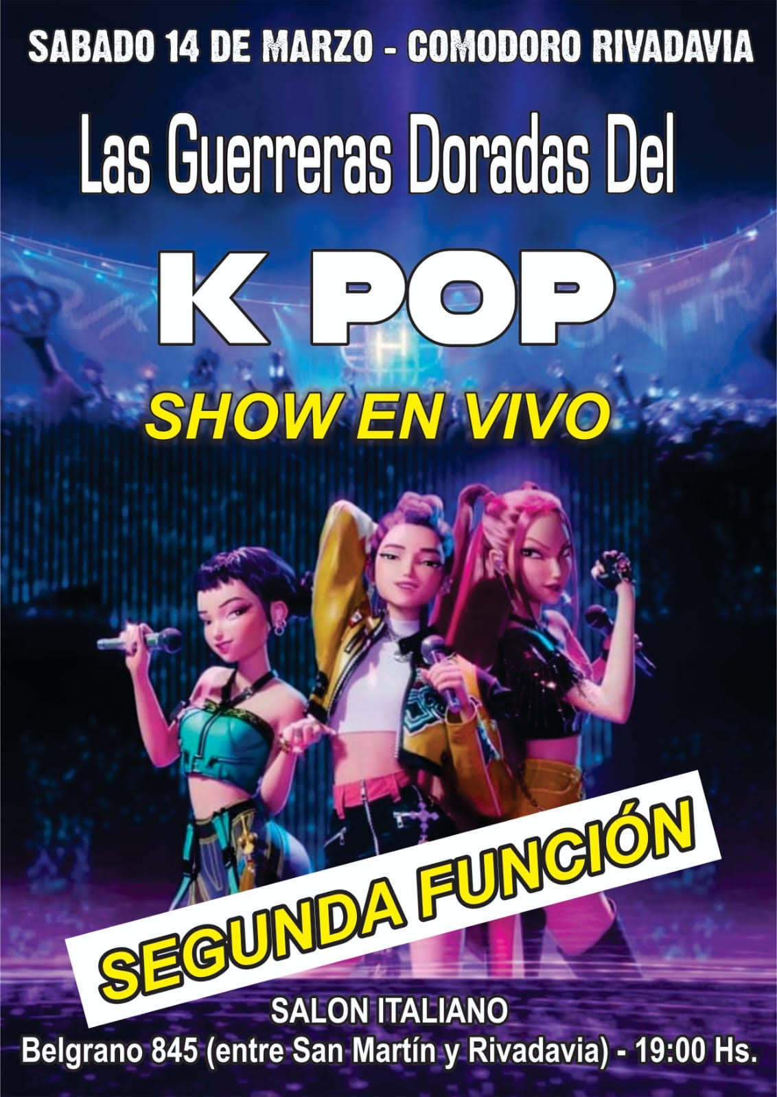 GUERRERAS DORADAS DEL KPOP EN COMODORO